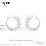 AAA APM Monaco Jewelry Replica - 925Silver Diamonds Earrings